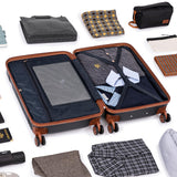 Cobens Luggage Sets 5 Piece with Spinner Wheels, Lightweight Hardshell Suitcases Set with Lock for Men and Women, Carry on Luggage Travel Set with Durable ABS Hard Case