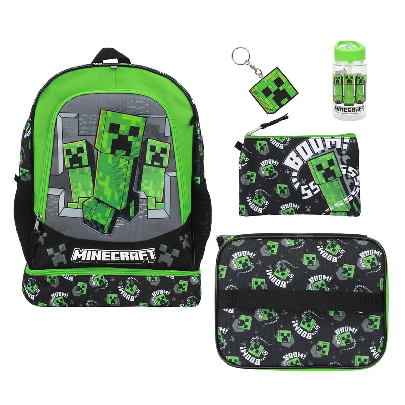 BIOWORLD, Boys, Five-Piece 16" Backpack Set For School & Travel (Little Kid/Big Kid), Green, One Size