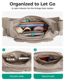 BAGSMART Crossbody Bags for Women, Small Puffer Purses for Women Daily/Travel, 6L Cute Fluffy Hobo Bag with Adjustable Strap