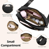 KALIDI Small Women's Crossbody Handbags Quilted Crossbody Bags for Women Ladies Lightweight Puffer Shoulder Purse with Wide Strap