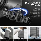 Luggage Sets 11 Piece, Lightweight Hardshell Luggage Large Suitcase with Double Spinner Wheels, Durable ABS Hard Shell Carry on Luggage with TSA-style Combination Lock & Travel Bag (28/24/20/14 Inch)