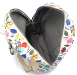 Bioworld Sleeping Pokemon Floral Print 11" Mini Backpack - Pikachu, Bulbasaur, Eevee, Charmander,