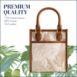 Tommy Bahama Women's Tote Bag, North South Floral Canvas Travel Purse Handbag with Adjustable Shoulder Strap and Leather Trim, Multi