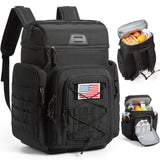 TOURIT 30L (42 Cans) Tactical Cooler Backpack – Military-Grade Insulated Back Pack with 16H Ice Retention, Leakproof Multi-Pocket Cooler Bag for Camping & Hiking, Featuring DIY Hook & Loop Panel