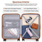 UKEIN Luggage Set with Backpack,Polycarbonate Carry On Luggage Airline Approved with Spinner Wheels, Hardshell Travel Suitcase with TSA Lock,Suitcase Set 3 Piece