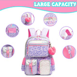Meetbelify Backpack for School - Aesthetic Bookbag for Elementary to Teen Girls, Cute School Bag for Kids 8-10