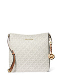 Michael Kors Women's Jet Set Large Messenger Bag, Gold-Tone Hardware/Vanilla