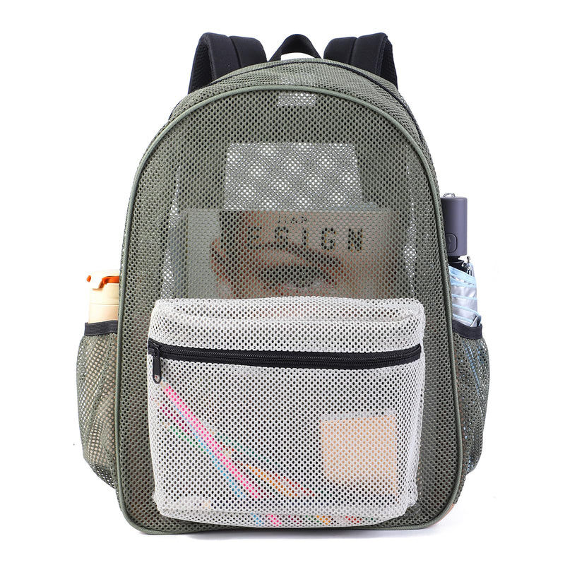 COVAX Heavy Duty Mesh Backpacks for Adults, See Through Backpack for Swimming, Fitness, Sports, Carry Portable Oxygen Concentrators