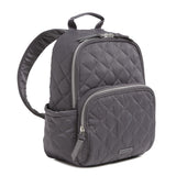 Vera Bradley Women's, Performance Twill Small Backpack, Shadow Gray, One Size