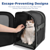 Apollo Walker Pet Carrier Backpack for 4-18lb Cats and Dogs, Puppies, Safety Features and Cushion Back Support | for Travel, Hiking, Outdoor Use (Gray)