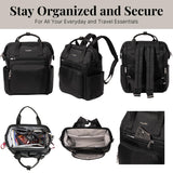 Baggallini Securtex Anti-Theft Windsor Backpack for Travel, Work & College, RFID & Locking Zipper, Up to 16" Laptop