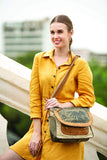 Myra Classic Flap-Over Messenger Bag - 11x10" Over Shoulder Purses for Women, Crossbody Bag, 24" Strap, Canvas and Leather Crossbody Purses for Women, Satchel for Everyday Use, Travel, Errands, Work