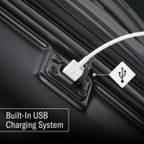 Samsonite Omni 2 Hardside Expandable Luggage with Spinner Wheels, 3-Piece Set (19/24/28), Midnight Black