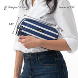 SCOUT 3-Way Toiletry Bag - Travel Makeup Pouch for Women with Three Zipper Compartments - Stands Upright, Wipes Clean