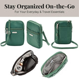 Essential Mini Crossbody Bags for Women 5x7" Small Lightweight Nylon Durable Travel Purse Wallet Phone Crossbody w RFID