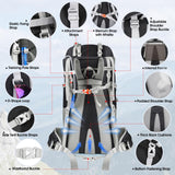 IGOLUMON 60L Hiking Backpack, Large Camping Backpack with Rain Cover Waterproof Travel Hiking Daypack Lightweight Backpacking Pack for Men Women, Black