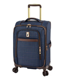 London Fog Brentwood IV 20" Expandable Spinner CarryOn, Midnight Blue