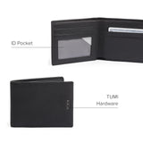 TUMI - Nassau Double Billfold Wallet - Men's Premium Leather Card Holder - RFID Protection - Smooth Black Leather