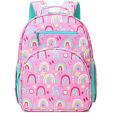 abshoo Cute Lightweight Kids Backpacks for Girls Kindergarten Elementary School Backpack for Girls ages 4-8 (Rainbow Pink)
