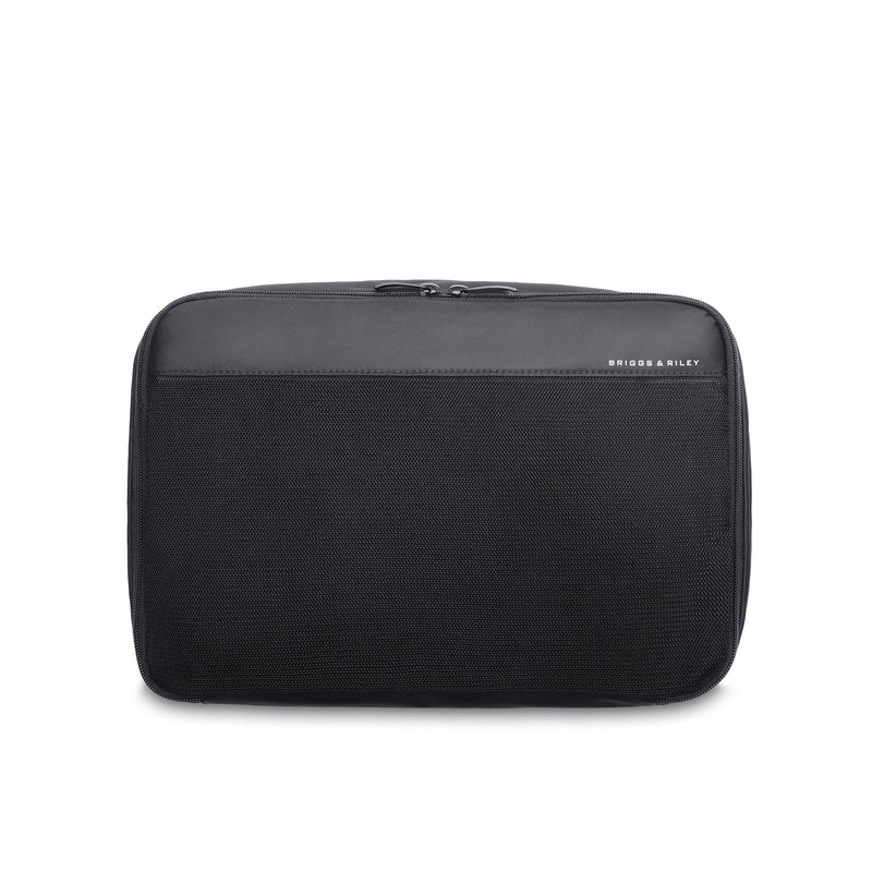 Briggs & Riley Double-Sided Packing Cube for Travel - Essential Pack Accessories for Women & Men, Luggage & Suitcase Organizer Bag for Clothes, Versatile Design - Travel Essentials, Black