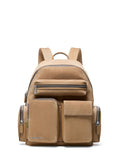 Michael Kors Hudson Cargo Backpack, Nickel-Tone Hardware/Husk