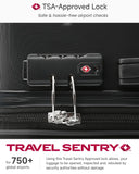 Luggage Sets 5 Piece, H1F Hardside Suitcase With Wheels - Spinner Wheels, TSA Lock, Includes Tote Bag（FX-Lite,Black,5 Piece Sets）