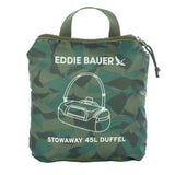 Eddie Bauer Stowaway Packable Duffel Bag| Travel | Foldable | Lightweight | Durable | Ripstop Polyester | 23" Length | 45L Capacity - Sprig Green