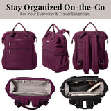 Baggallini City Scape Backpack - 15"x11" Lightweight Work Travel Bag w/Luggage Sleeve & RFID