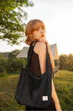 KALIDI Women Corduroy Tote Bag Large Shoulder Bag with Zipper Pockets Big Capacity Casual Handbags Shopping Bag for Girls, Black