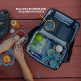 RTIC 28 Can Everyday Cooler, Soft Sided Portable Insulated Cooling for Lunch, Beach, Drink, Beverage, Travel, Camping, Picnic, for Men and Women, Black