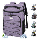 BAVGRED Cooler Backpack Insulated Leak Proof 30 Cans for Men Women,Waterproof Soft Cooler Bag，Lightweight Ice Chest Lunch Backpack for Beach Camping Picnic Travel Worksite Fishing