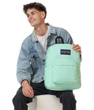 JanSport SuperBreak Plus Backpack with Padded 15-inch Laptop Sleeve and Integrated Bottle Pocket - Spacious and Durable Daypack for Work and Travel - Magic Mint