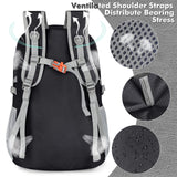 ZOMAKE Lightweight Packable Backpack 30L, Foldable Hiking Backpacks Water Resistant Compact Folding Daypack for Travel(Black)