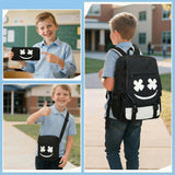 GRENDS Backpack for Boys Kids Bookbag for Elementary Middle Schoolbag for Boys Backpack Children Teens Waterproof Lightweight Casual Daypack with Lunch Bag Set