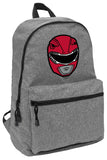 LOGOVISION Power Rangers Red Ranger Helmet Lightweight Backpack for Work School Daily Use Packable for Travel