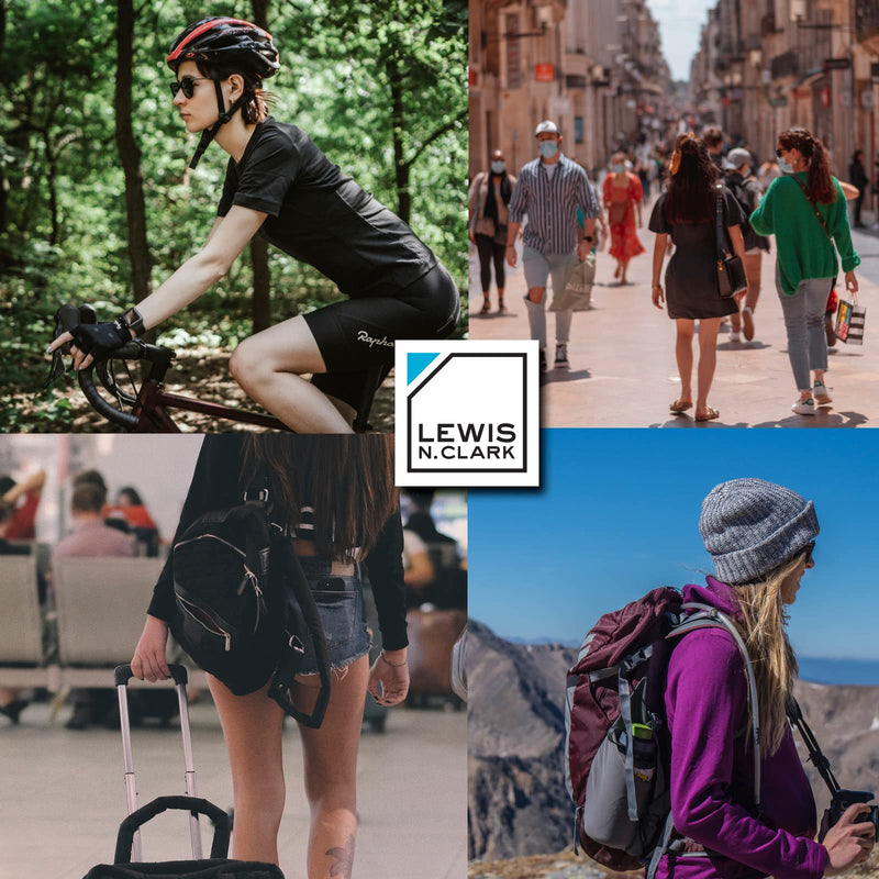 Lewis N Clark 3X Security Lock TSA Luggage Locks for Suitcases, Carry On, Laptop Bag, Set Combo to Create Secure Padlock for Travel, Vacation, Business, or Backpacking, Purple, 1 Pack