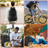 MATEIN Lunch Backpack for Men, 17 Inch Insulated Cooler Backpack with Lunch Compartment, Water Resistant Laptop Back Pack Computer Meal Prep Backpacks Mens Gifts Work Picnic College Travel