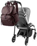 Skip Hop Diaper Bag Backpack: Forma, Multi-Function Baby Travel Bag with Changing Pad & Stroller Attachment, Chocolate