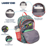 Lands' End Unisex Kids Large ClassMate Lightweight Durable Elementary School Backpack, Dusty Olive