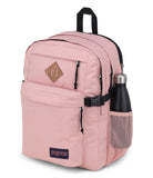 JanSport Main Campus Backpack - Travel or Work backpack w 15-Inch Laptop Sleeve and Dual Water Bottle Pockets, Misty Rose
