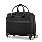 Samsonite Mobile Solutions 2 Spinner Mobile Office - Carry-On Rolling Laptop Bag with USB Pass-Through, Padded Laptop & Tablet Sleeves, File Organizer, Smooth Spinner Wheels, StackIt™ Strap - Black