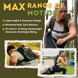 Polyfit Rucking Backpack 2.0 - Weighted Ruck Pack for Weight Plates - Patent Pending Side-Loading Rucksack for Walking, Running, Rucking, Strength and Endurance Training - Black Camo