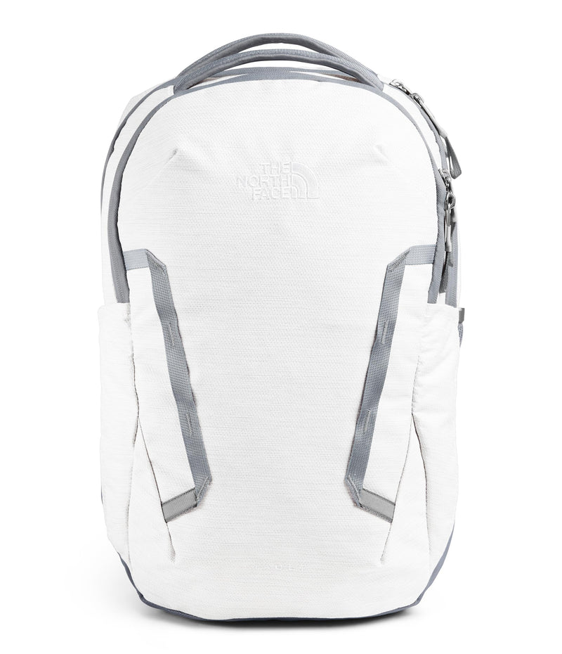 The North Face Women's Vault Everyday Laptop Backpack - Commuter Travel Bag, Water-Repellent, Spacious Main Compartment, TNF White Metallic Mélange/Mid Grey-NPF, One Size