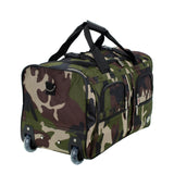 Rockland Rolling Duffel Bag, CAMO, 22"