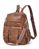 Missnine Backpack Purse for Women, PU Leather Travel Backpack, Designer Shoulder Bag, Ladies Convertible Satchel Bags