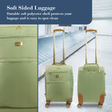 Tommy Bahama 22 Inch Rolling Luggage, Soft Sided Suitcase with Spinner Wheels, Sage