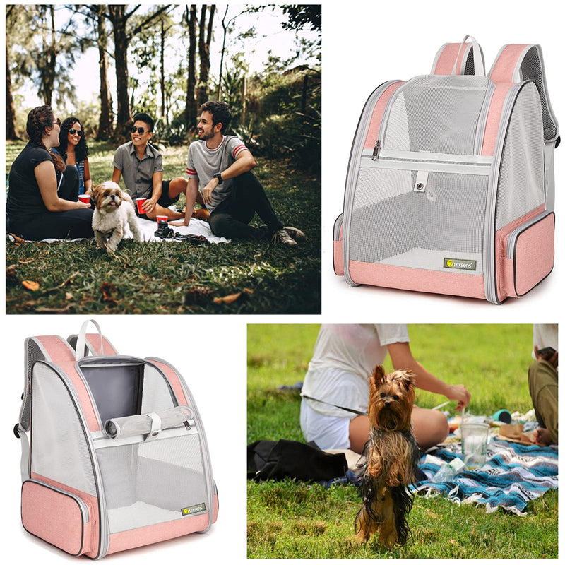 Texsens Innovative Traveler Bubble Backpack Pet Carriers for Cats and Dogs