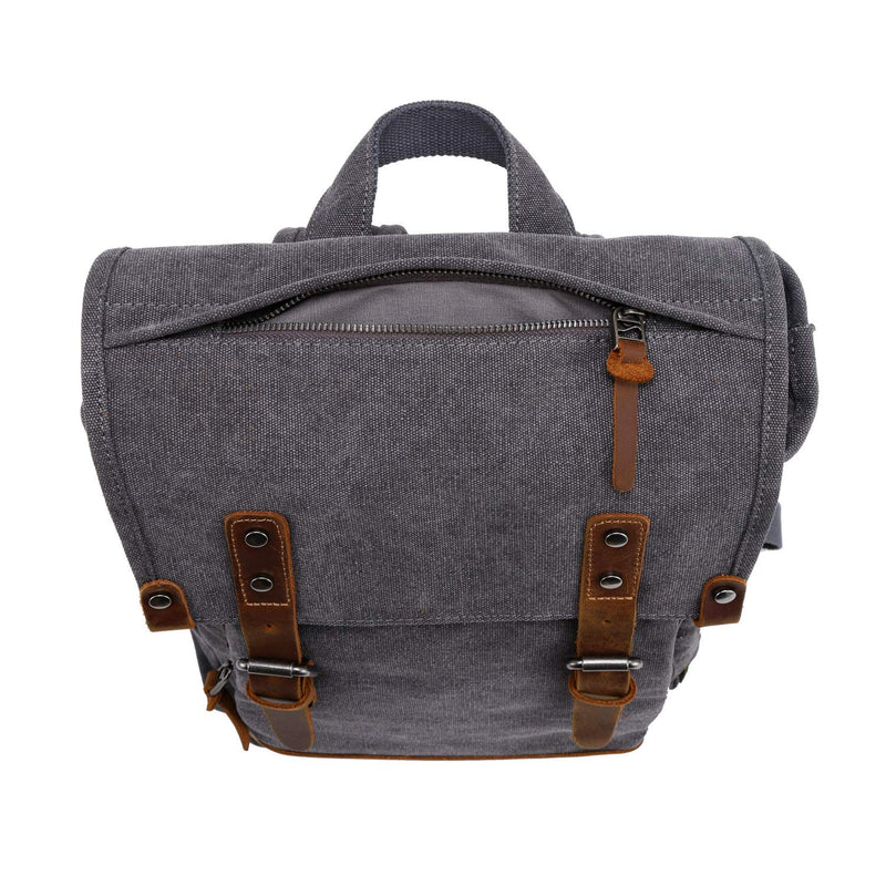 TSD Brand Discovery Canvas Backpack Travel Daypack Lightweight Carry On Laptop Backpack Hiking Backpack (Grey)