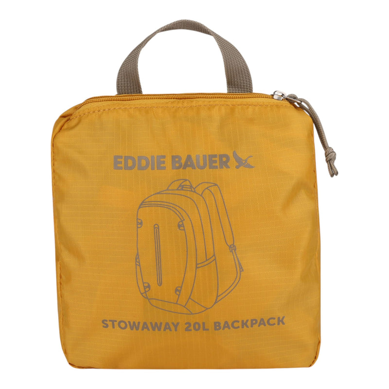 Eddie Bauer Stowaway Packable Backpack | Travel | Outdoor | Lightweight | Foldable | Durable | Ripstop Polyester | 20L - Field Gold