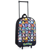 Pokemon Kids Foldable Trolley Suitcase 15”, 10.5 Litres 2 Wheels Black (S/15inch -10.5L, Black Aop)